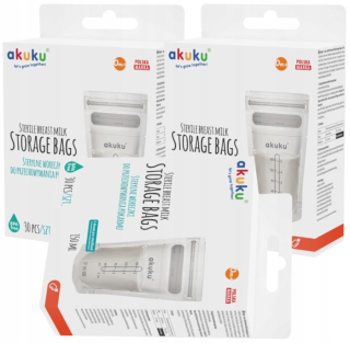 Akuku potravinové vrecká 30 ks 150 ml